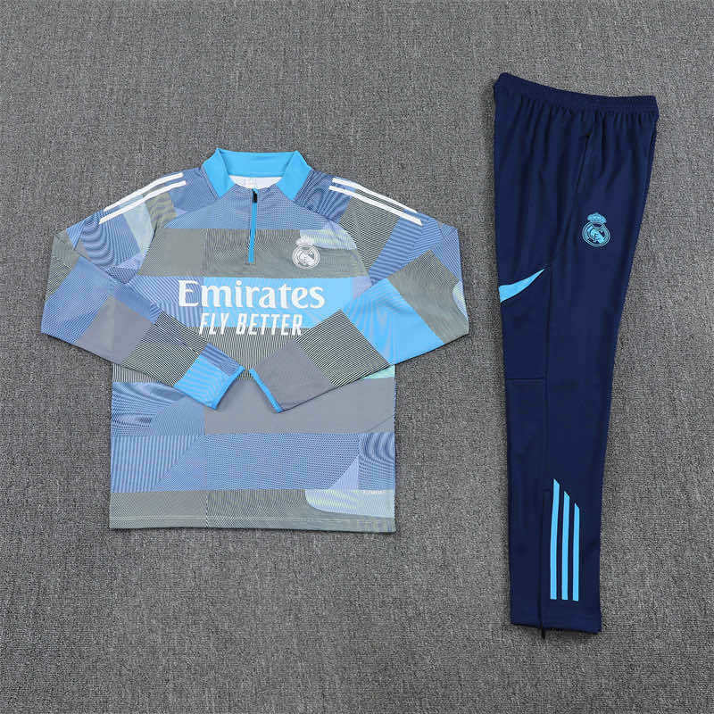 2526 season Real Madrid CF Half zip training suit set