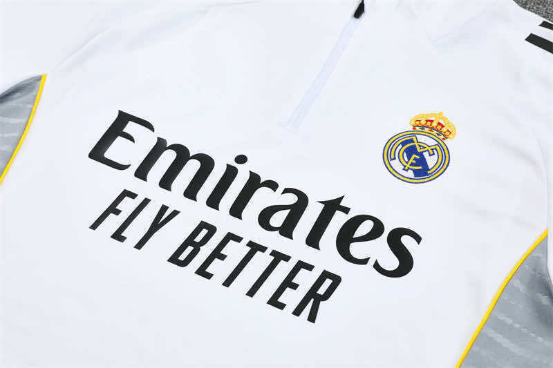 2526 season Real Madrid CF Half zip training suit set