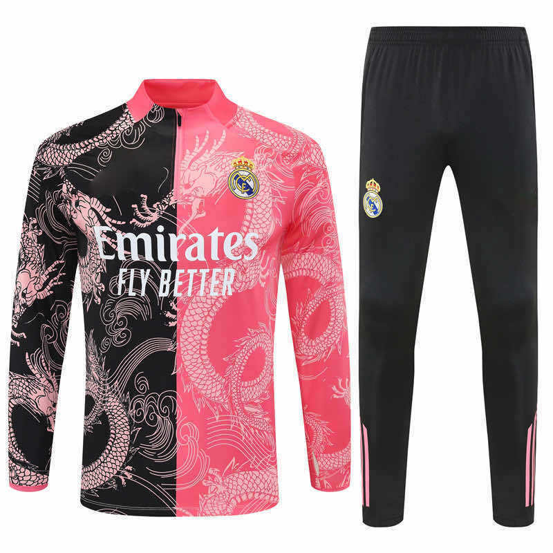 2526 season Real Madrid CF Half zip training suit set