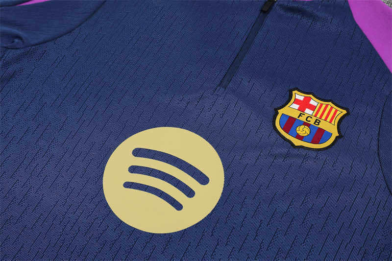 2526 season FC Barcelona / Barça Half zip training suit set