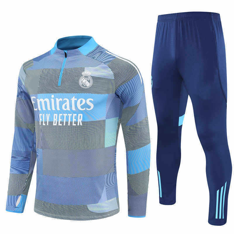 2526 season Real Madrid CF Half zip training suit set