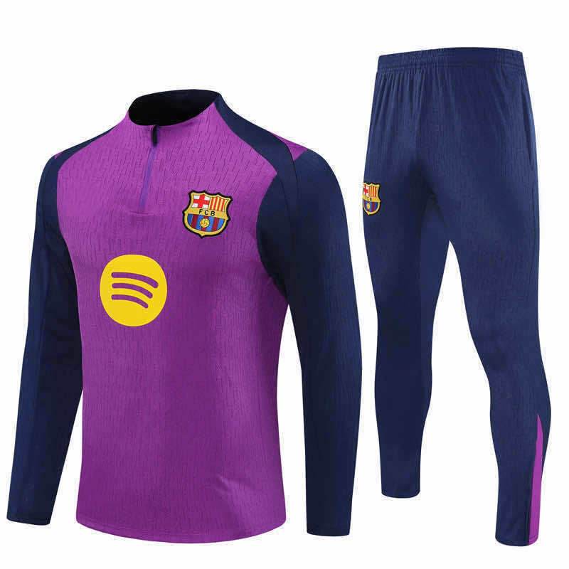 2526 season FC Barcelona / Barça Half zip training suit set