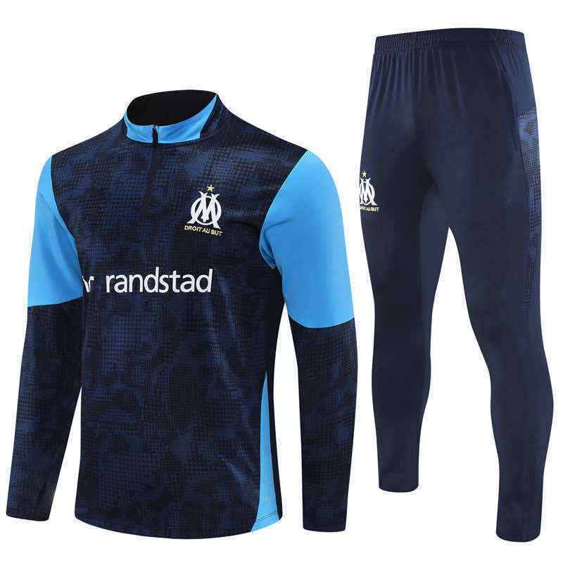 2526 season Olympique de Marseille Half zip training suit set