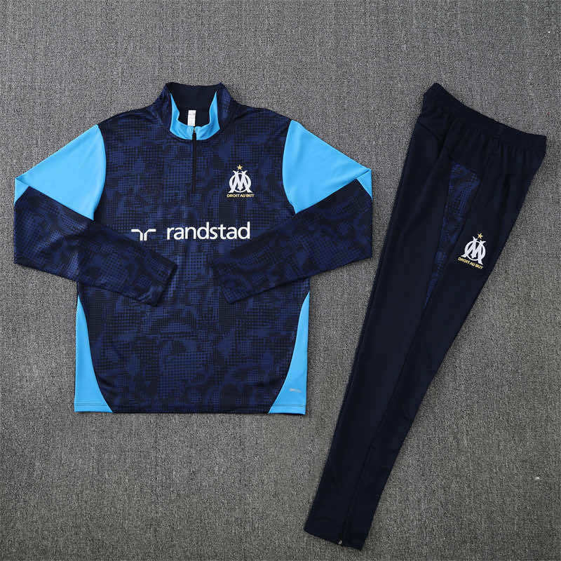 2526 season Olympique de Marseille Half zip training suit set