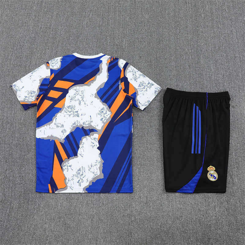 2526 season Real Madrid CF Training clothes suit Short sleeve Fan version