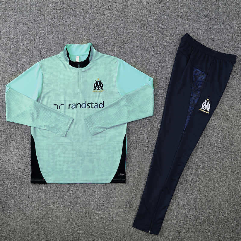2526 season Olympique de Marseille Half zip training suit set
