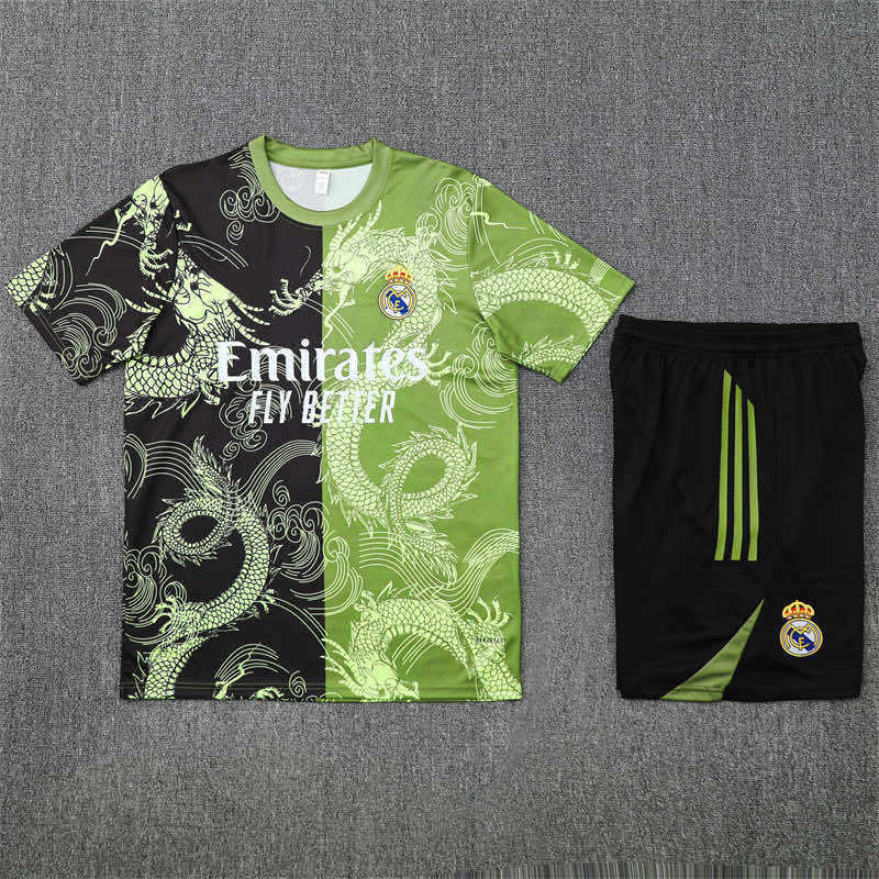 2526 season Real Madrid CF Training clothes suit Short sleeve Fan version