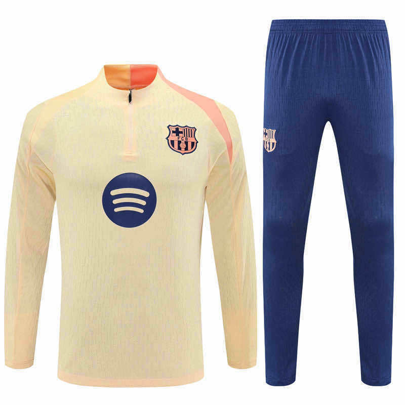 2526 season FC Barcelona / Barça Half zip training suit set