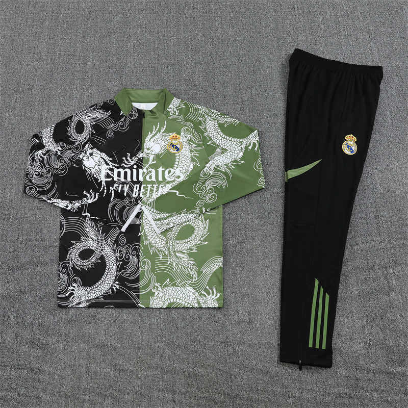 2526 season Real Madrid CF Half zip training suit set