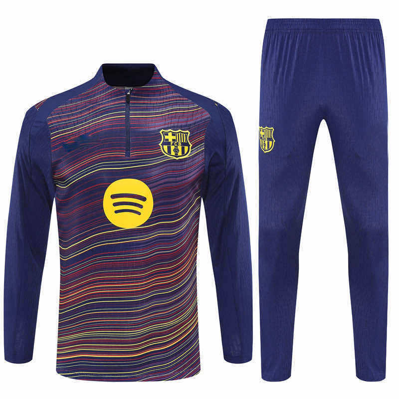 2526 season FC Barcelona / Barça Half zip training suit set