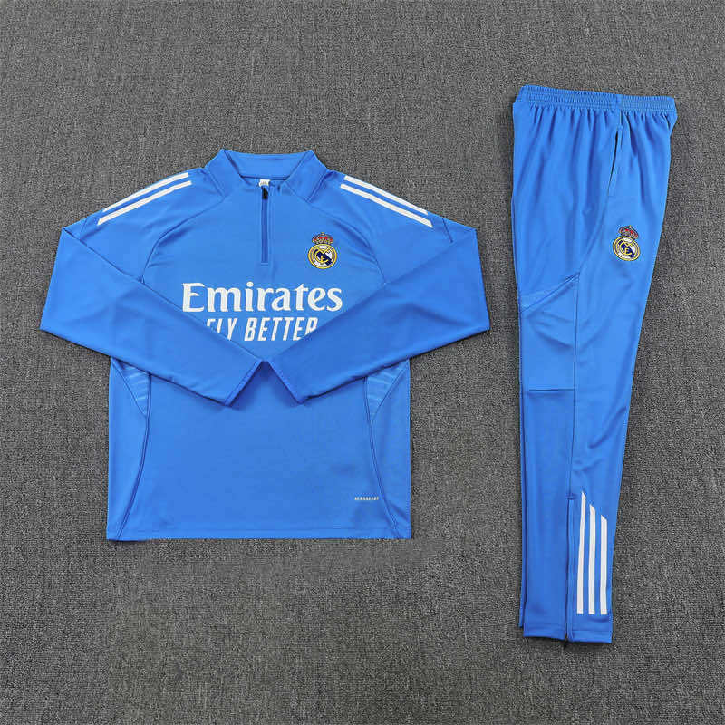 2526 season Real Madrid CF Half zip training suit set