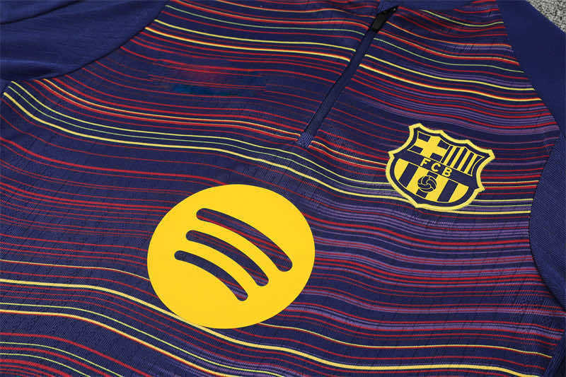 2526 season FC Barcelona / Barça Half zip training suit set