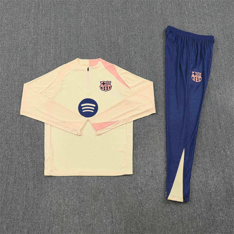 2526 season FC Barcelona / Barça Half zip training suit set