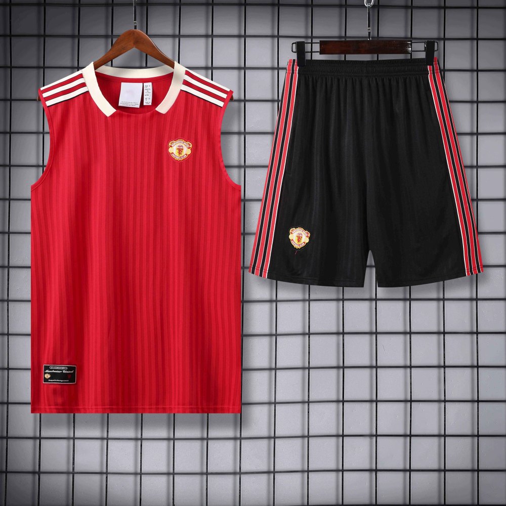2526 season Manchester United F.C. Training clothes suit vest Fan version
