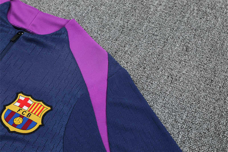 2526 season FC Barcelona / Barça Half zip training suit set