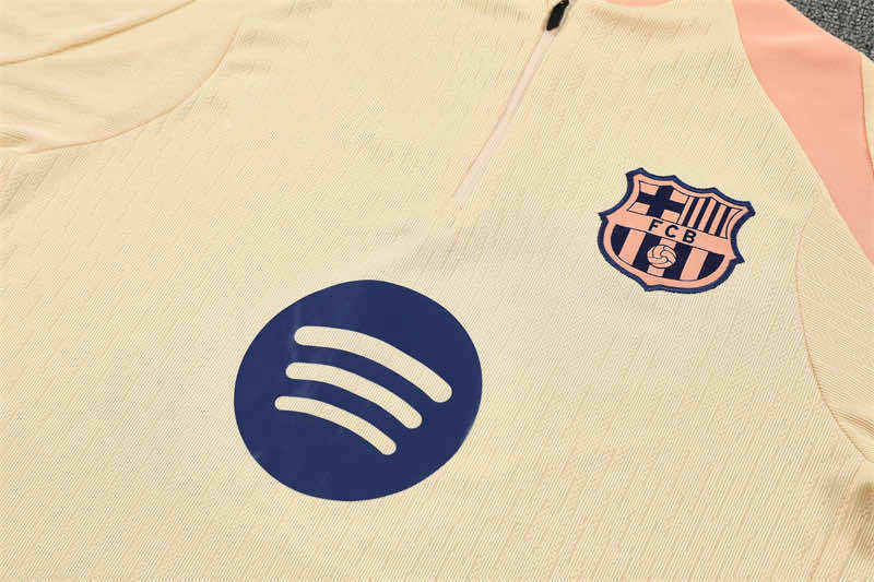 2526 season FC Barcelona / Barça Half zip training suit set
