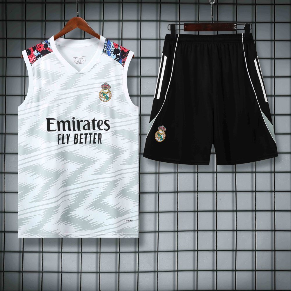 2526 season Real Madrid CF Training clothes suit vest Fan version