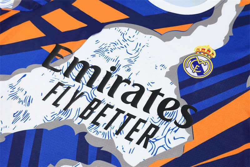 2526 season Real Madrid CF Training clothes suit Short sleeve Fan version