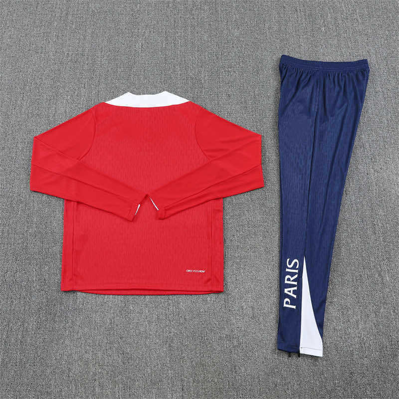 2526 season Paris Saint-Germain F.C. Half zip training suit set