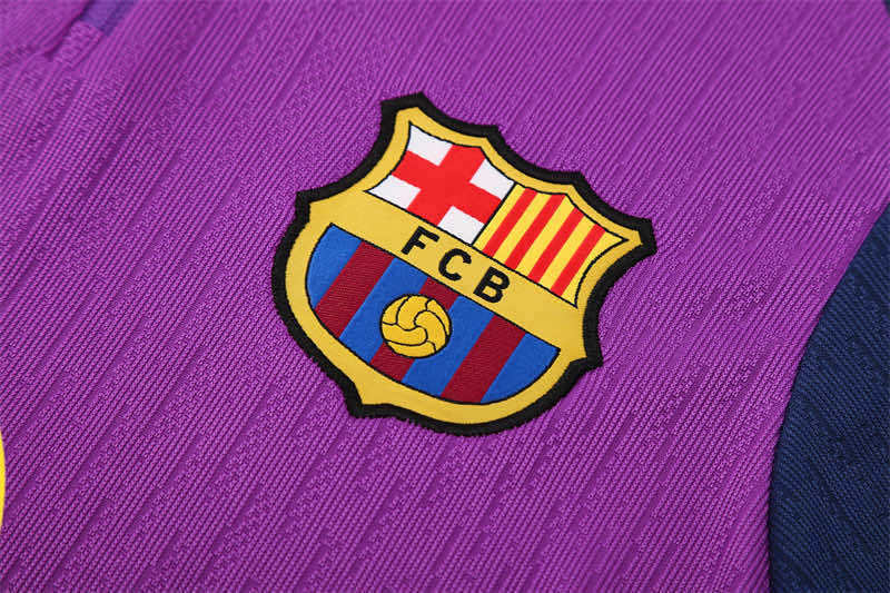 2526 season FC Barcelona / Barça Half zip training suit set