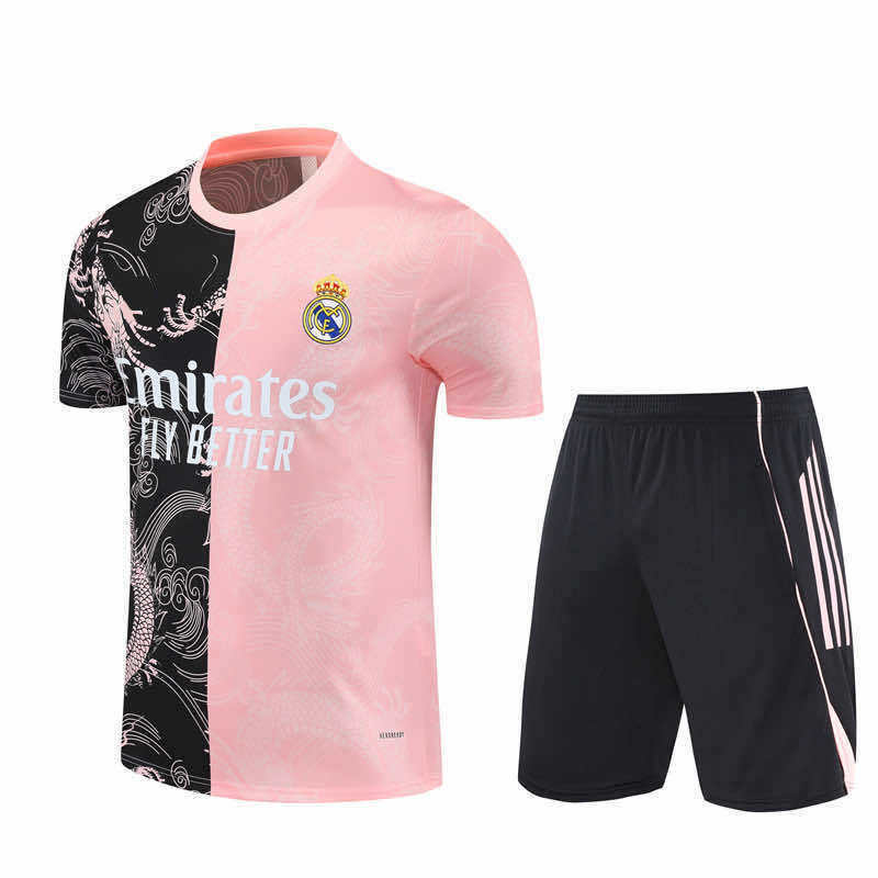 2526 season Real Madrid CF Training clothes suit Short sleeve Fan version
