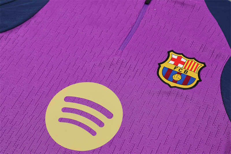 2526 season FC Barcelona / Barça Half zip training suit set