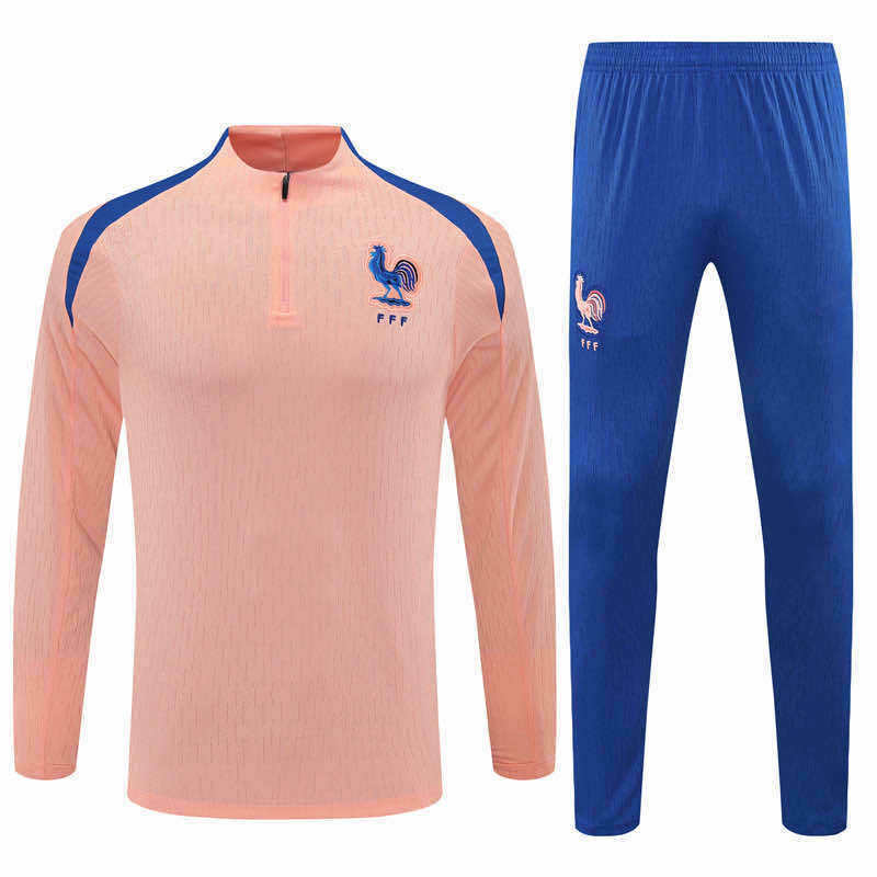 2526 season France Half zip training suit set