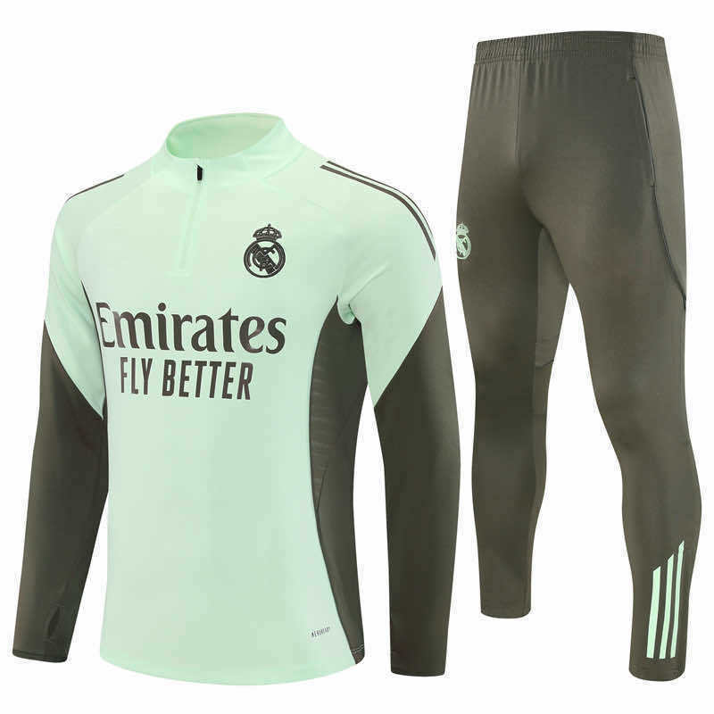2526 season Real Madrid CF Half zip training suit set