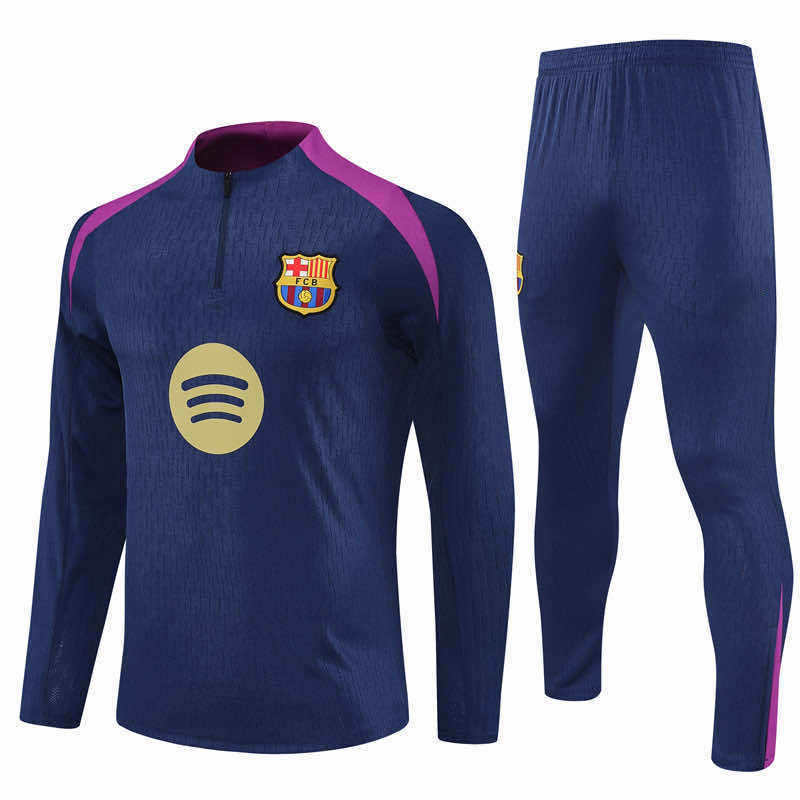 2526 season FC Barcelona / Barça Half zip training suit set