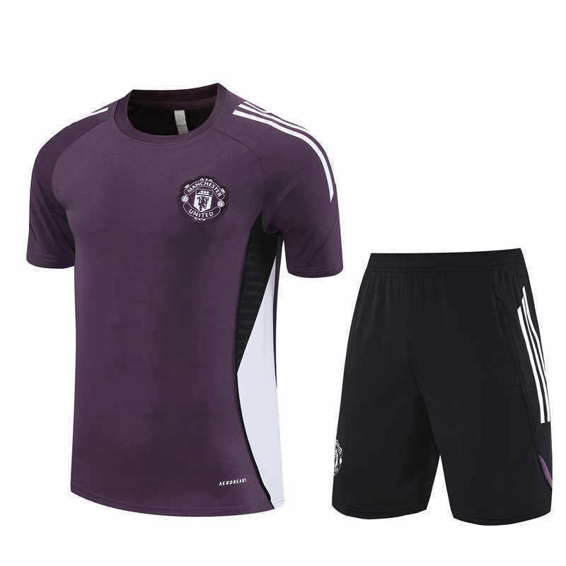 2526 season Manchester United F.C. Training clothes suit Short sleeve Fan version
