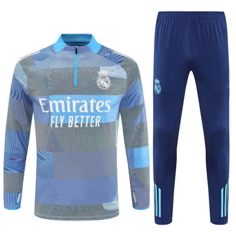 2526 season Real Madrid CF Half zip training suit set