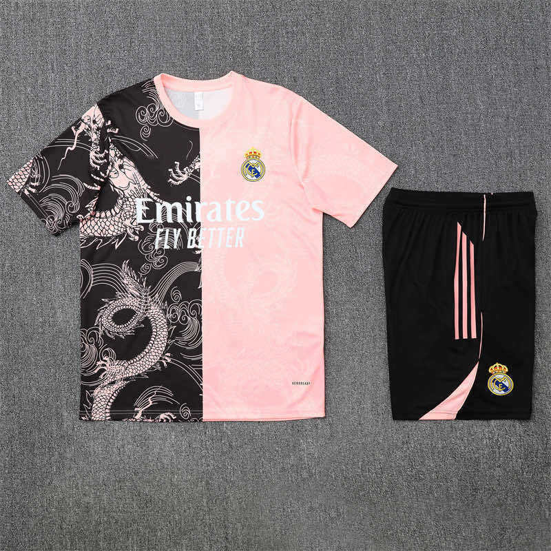 2526 season Real Madrid CF Training clothes suit Short sleeve Fan version