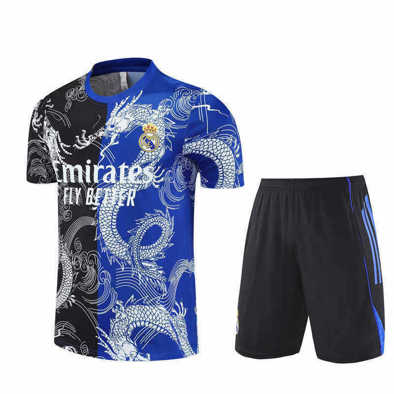 2526 season Real Madrid CF Training clothes suit Short sleeve Fan version