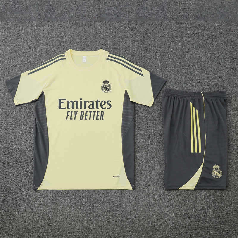 2526 season Real Madrid CF Training clothes suit Short sleeve Fan version