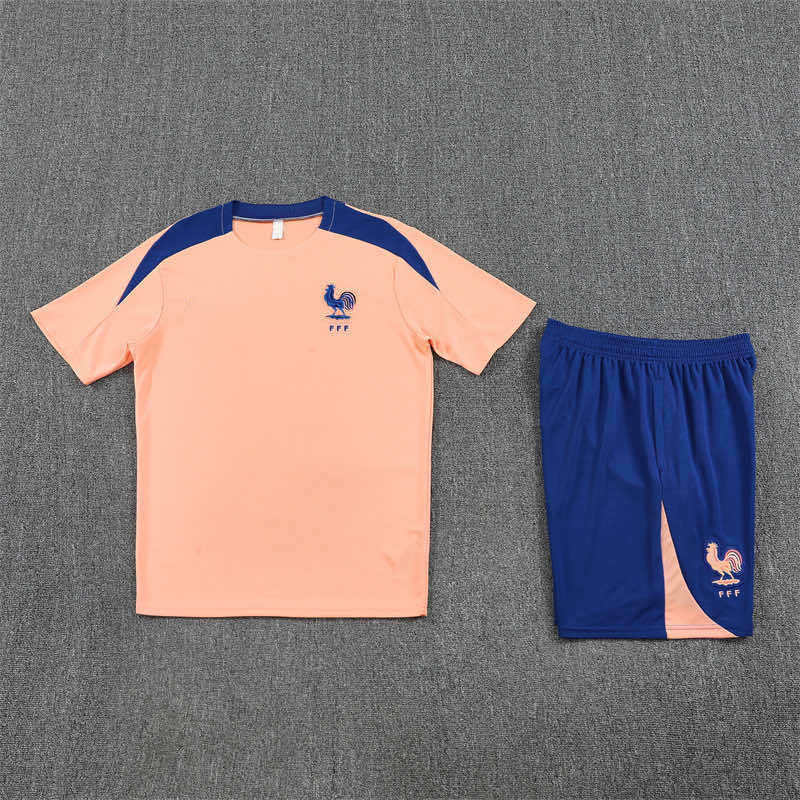 2526 season France Training clothes suit Short sleeve Fan version