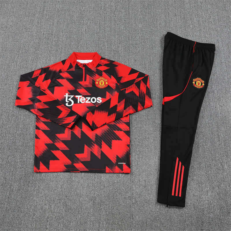 2526 season Manchester United F.C.  Half zip training suit set
