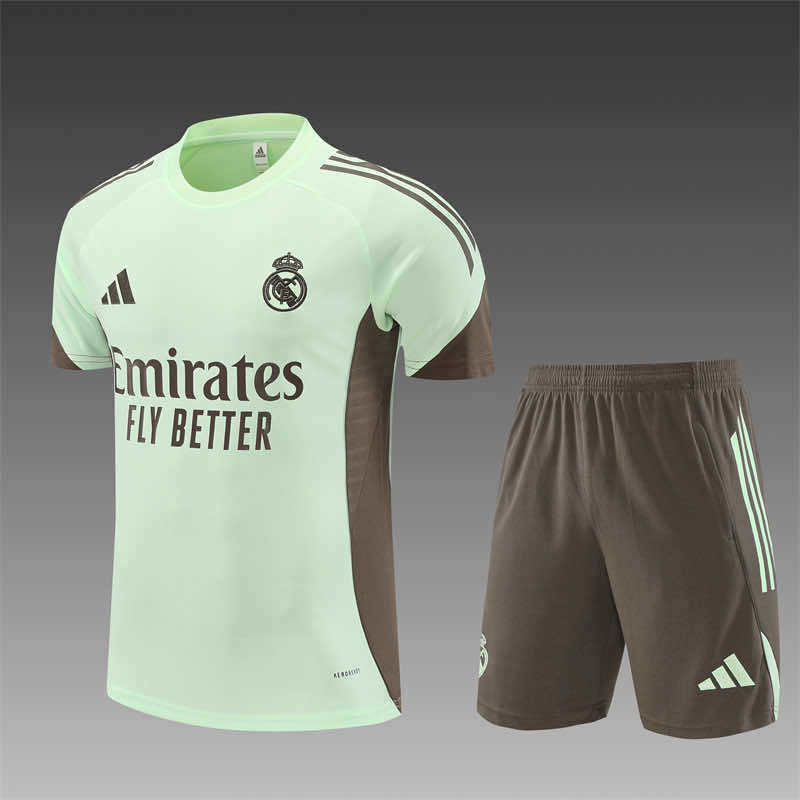 2526 season Real Madrid CF Training clothes suit Short sleeve Fan version