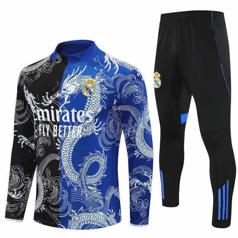 2526 season Real Madrid CF Half zip training suit set