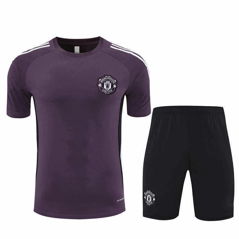 2526 season Manchester United F.C. Training clothes suit Short sleeve Fan version
