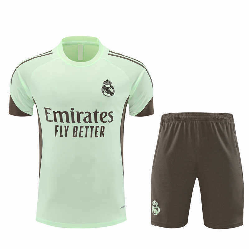 2526 season Real Madrid CF Training clothes suit Short sleeve Fan version