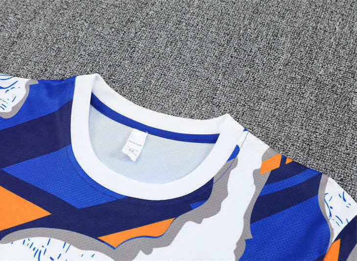 2526 season Real Madrid CF Training clothes suit Short sleeve Fan version