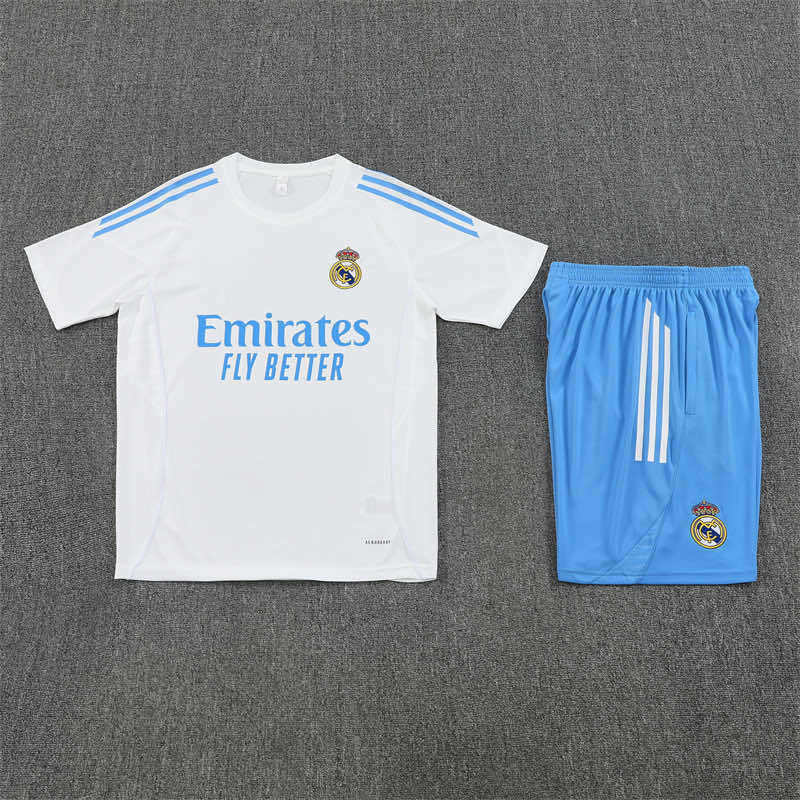 2526 season Real Madrid CF Training clothes suit Short sleeve Fan version