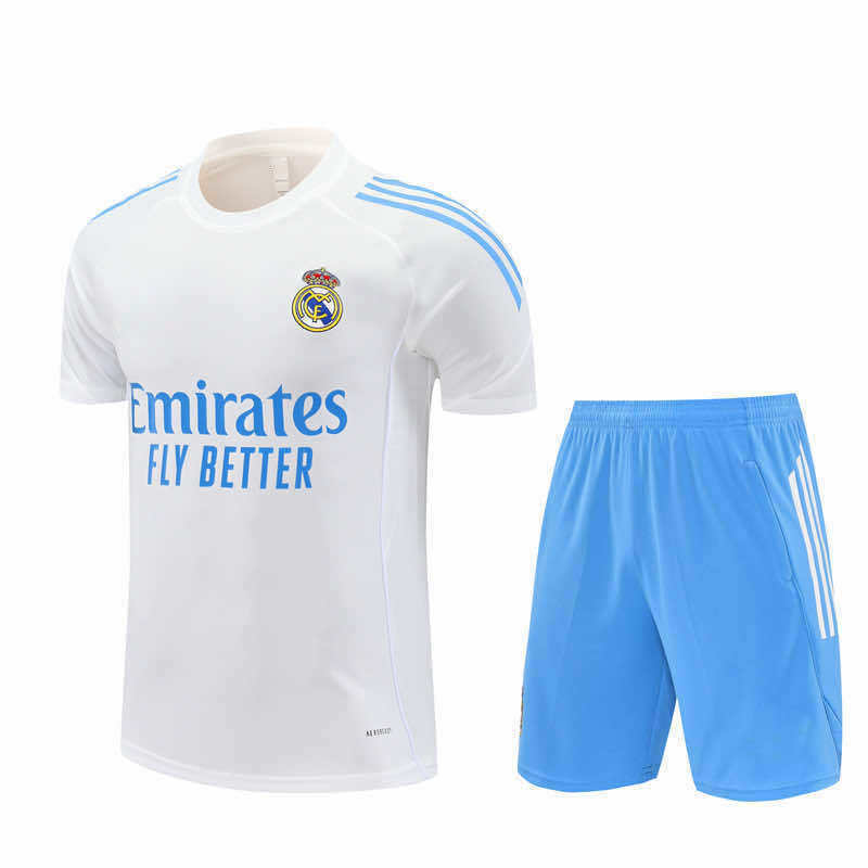 2526 season Real Madrid CF Training clothes suit Short sleeve Fan version