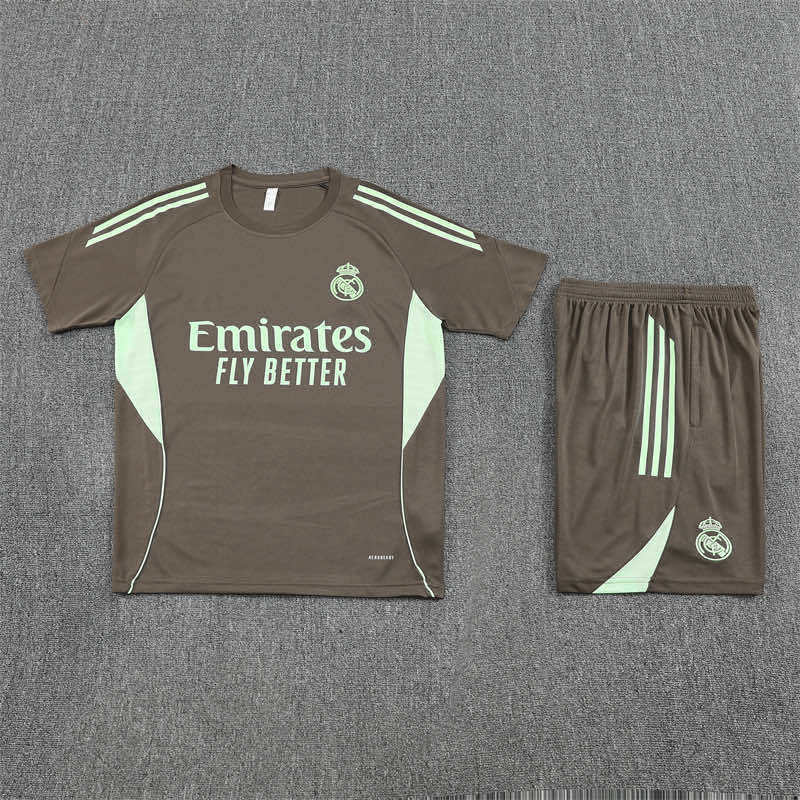 2526 season Real Madrid CF Training clothes suit Short sleeve Fan version