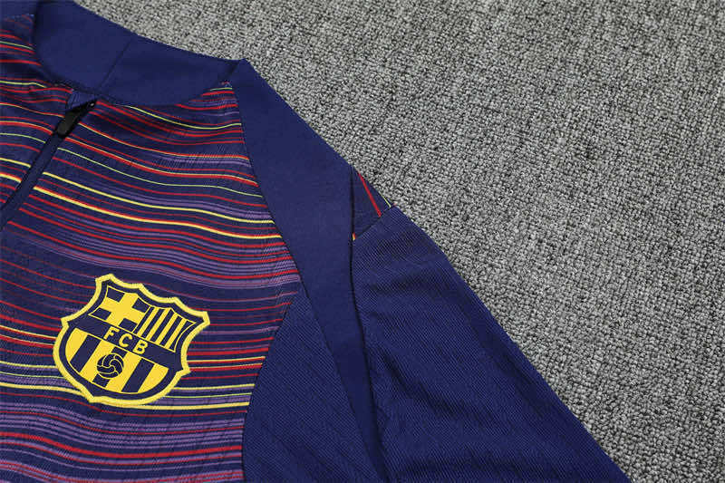2526 season FC Barcelona / Barça Half zip training suit set