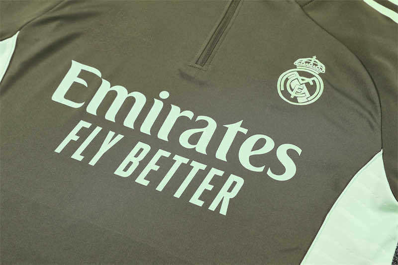 2526 season Real Madrid CF Half zip training suit set