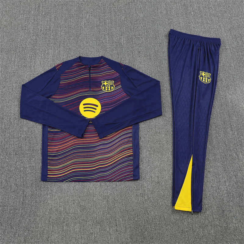 2526 season FC Barcelona / Barça Half zip training suit set