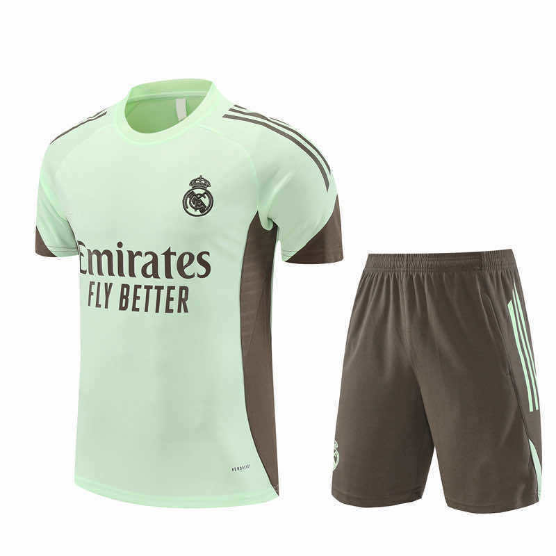 2526 season Real Madrid CF Training clothes suit Short sleeve Fan version
