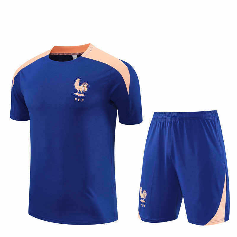 2526 season France Training clothes suit Short sleeve Fan version