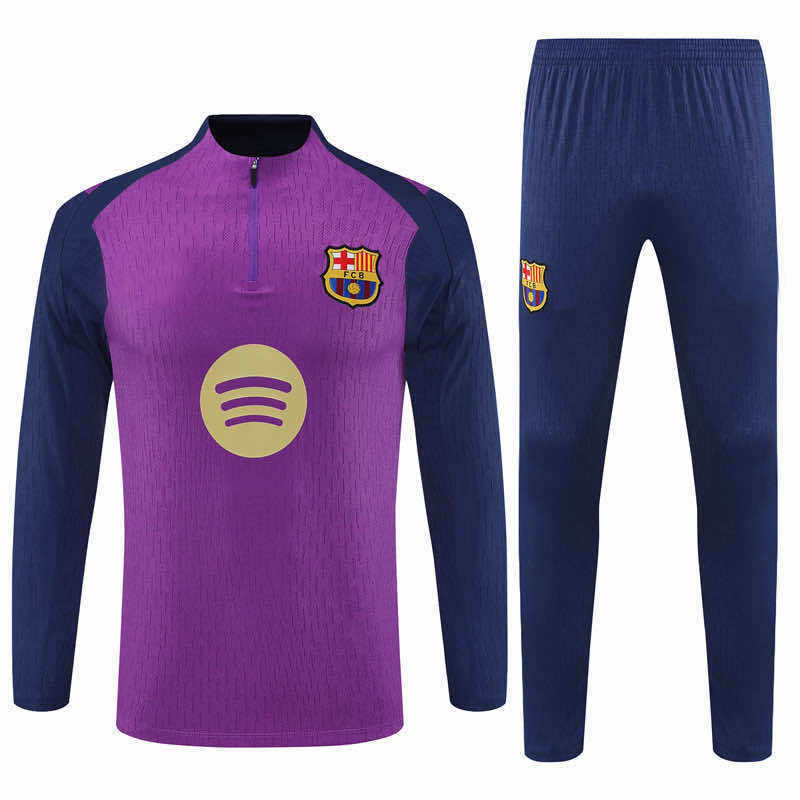 2526 season FC Barcelona / Barça Half zip training suit set